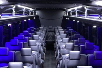 Bowling Green Charter Bus Interior