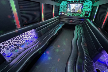Bowling Green Limo Bus Interior